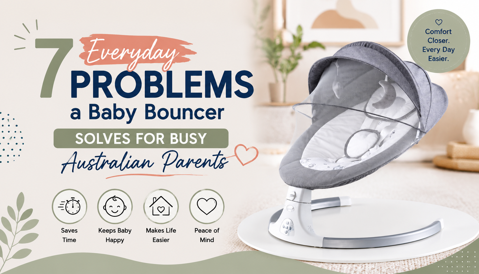 baby problem solution using baby bouncer